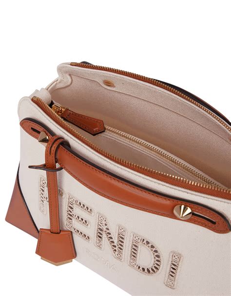 fendi by the way medium canvas & leather shoulder bag|fendi by the way medium sale.